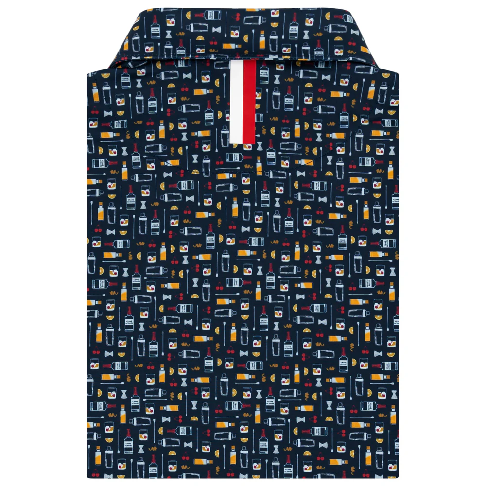 The Old Fashioned Men's Short Sleeve Performance Polo Admiral Navy