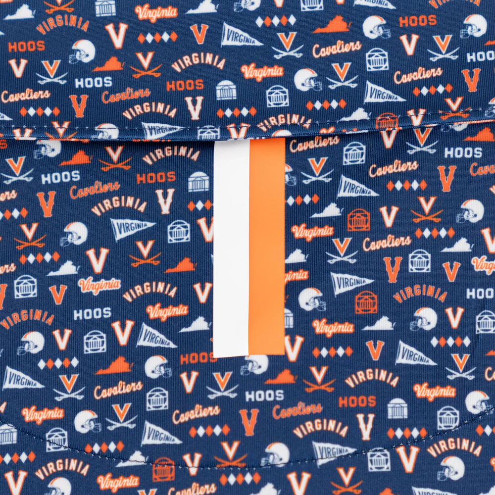 The UVA Gameday Men's Short Sleeve Collegiate Polo Admiral Navy