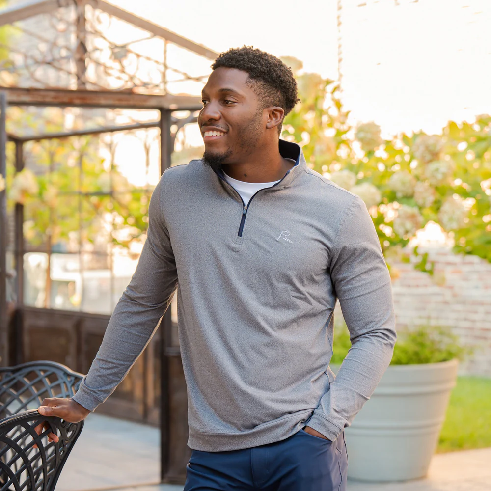 Heather Performance Q-Zip Men's Performance Q-Zip