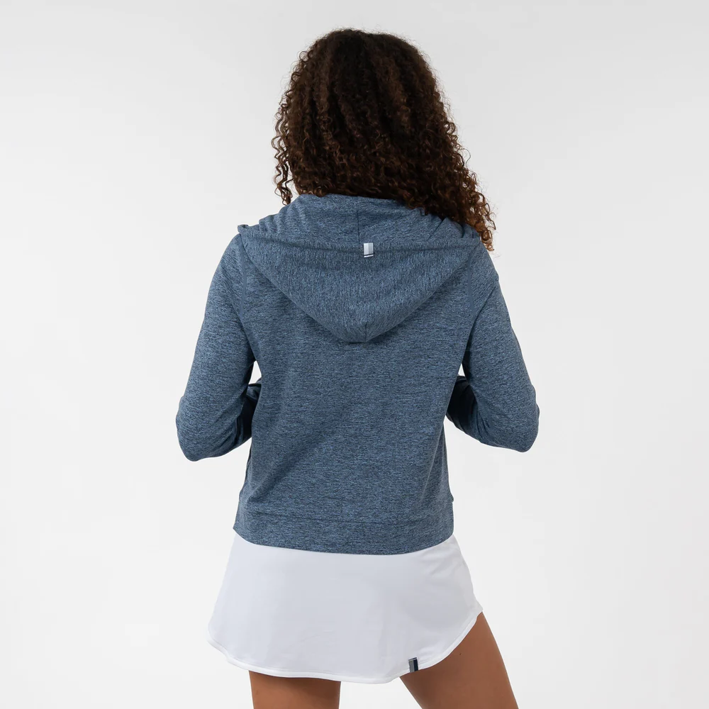 Tempo Performance Full-Zip Hoodie Women's Tempo Performance Full-Zip Hoodie Heather - Zone Blue 3 Tempo Performance Full-Zip Hoodie Women's Tempo Performance Full-Zip Hoodie Heather - Zone Blue