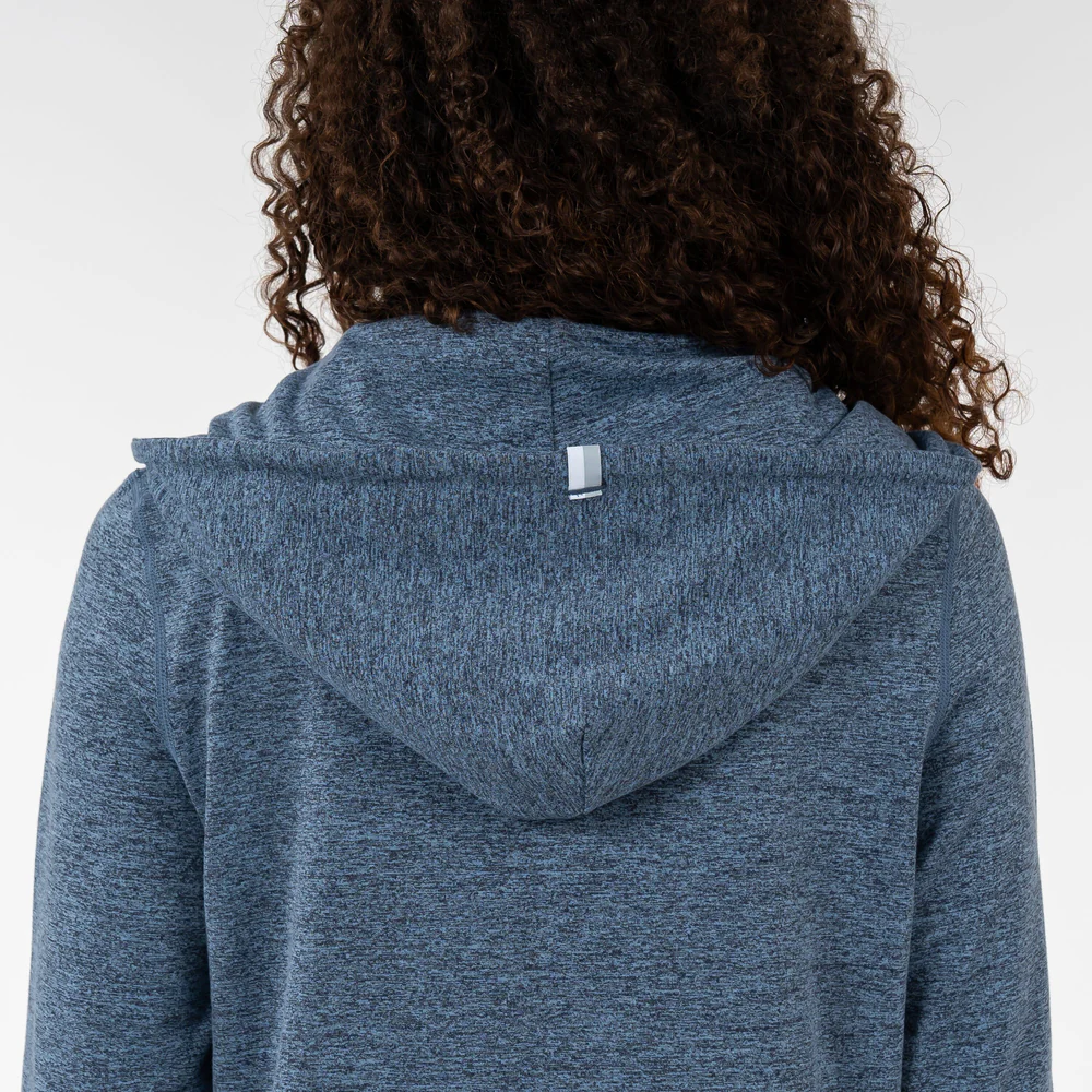 Tempo Performance Full-Zip Hoodie Women's Tempo Performance Full-Zip Hoodie Heather - Zone Blue 4 Tempo Performance Full-Zip Hoodie Women's Tempo Performance Full-Zip Hoodie Heather - Zone Blue