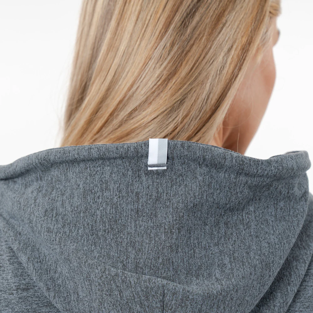 Tempo Performance Full-Zip Hoodie Women's Tempo Performance Full-Zip Hoodie Heather - Charcoal Grey