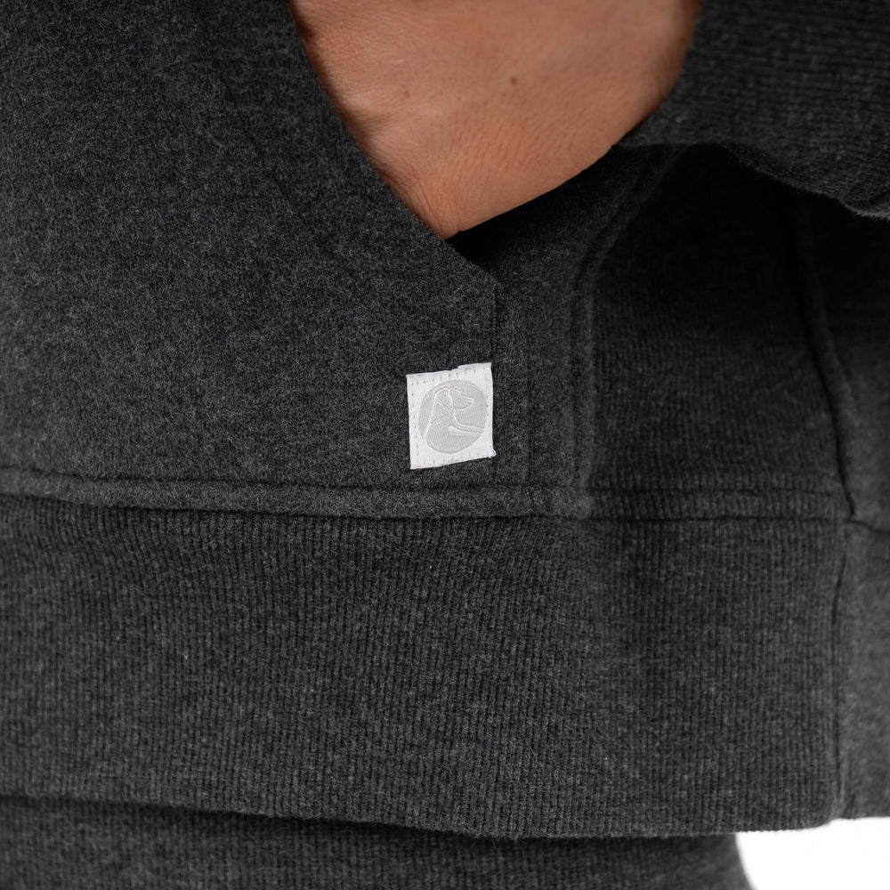 Clarity Half-Zip Hoodie Women's Clarity Half-Zip Hoodie Heather - Midnight Black