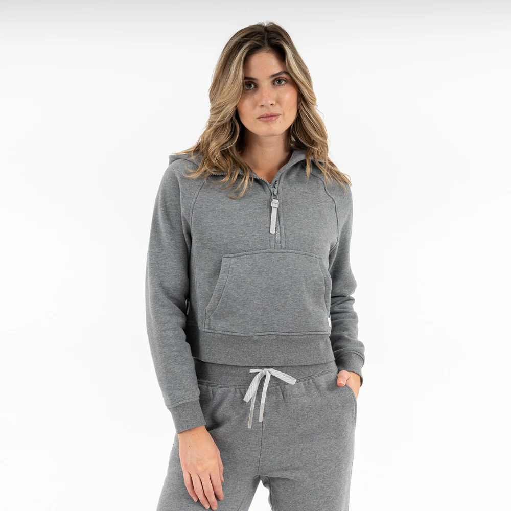 Clarity Half-Zip Hoodie Women's Clarity Half-Zip Hoodie Heather - Boulder Grey