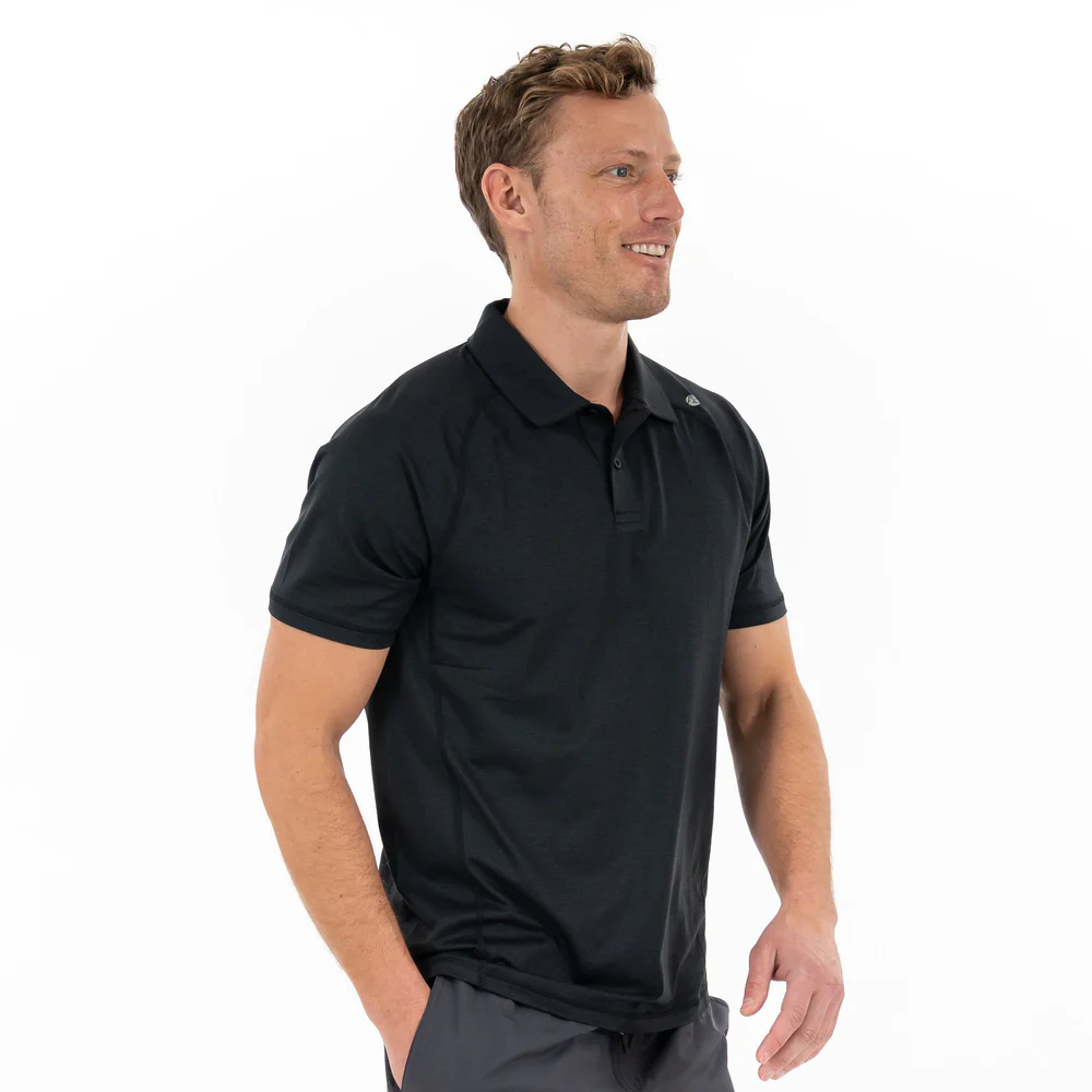 Blitz Tech Polo Men's Short Sleeve Blitz Tech Polo Midnight Black