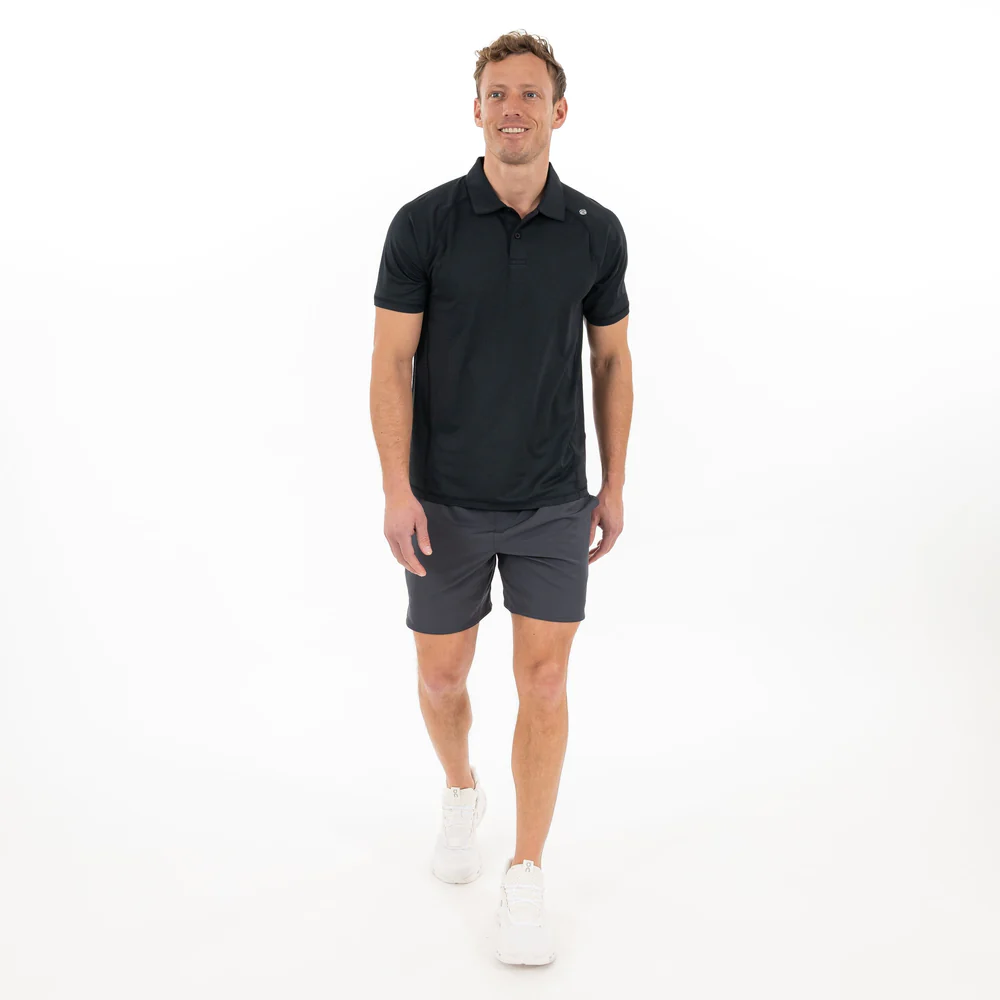 Blitz Tech Polo Men's Short Sleeve Blitz Tech Polo Midnight Black