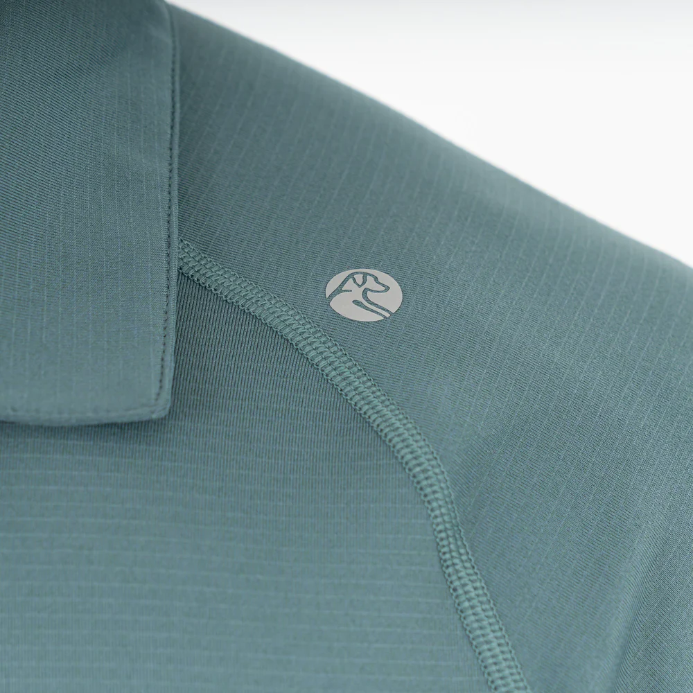 Blitz Tech Polo Men's Short Sleeve Blitz Tech Polo Heather - Jungle Green/Dusty Pine