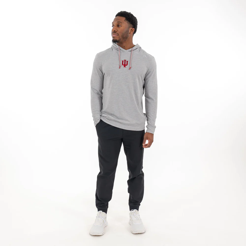 Hesi Collegiate Hoodie - Indiana Men's Hesi Collegiate Hoodie Heather - Stainless Steel