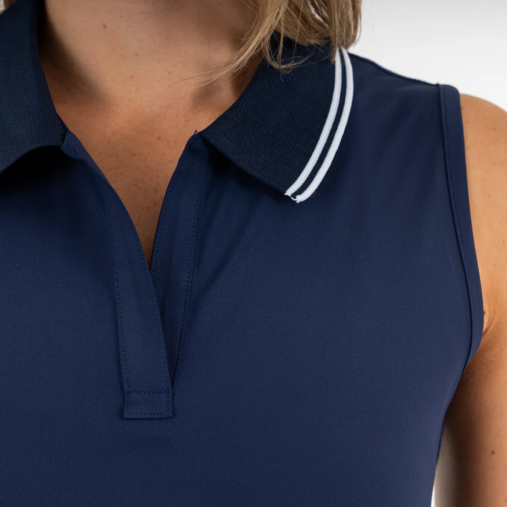 Brooke Sleeveless Performance Polo Women's Brooke Sleeveless Performance Polo Fleet Navy