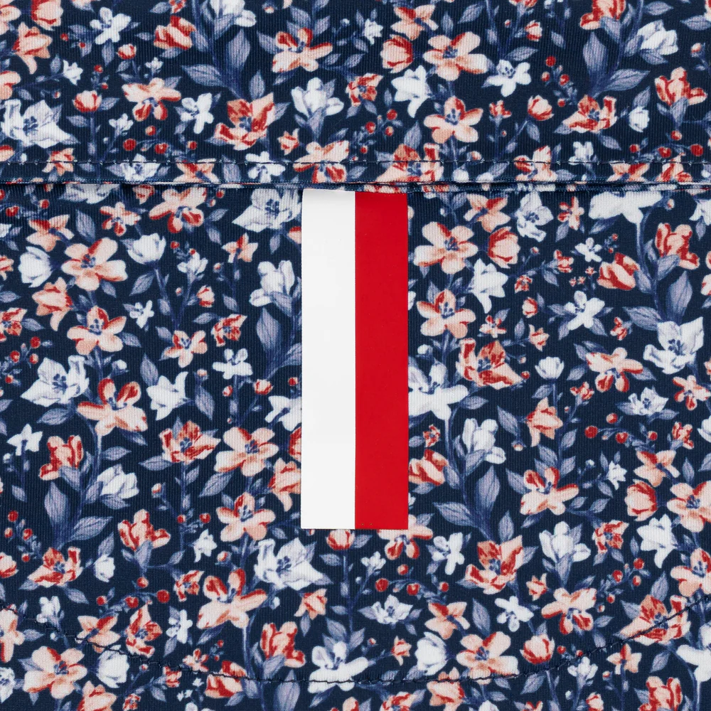 The All American Floral Men's Short Sleeve Performance Polo Fleet Navy