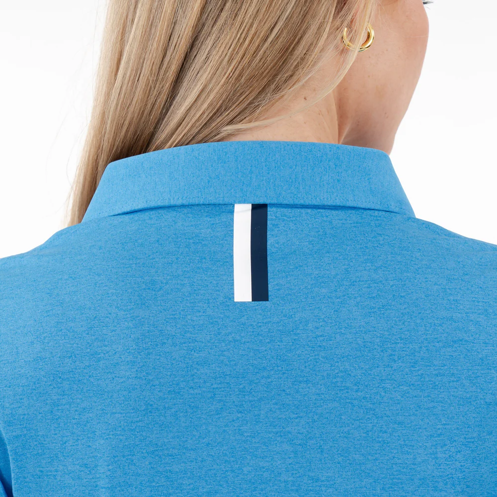Heather Performance Polo Women's Short Sleeve Performance Polo Birdie Blue