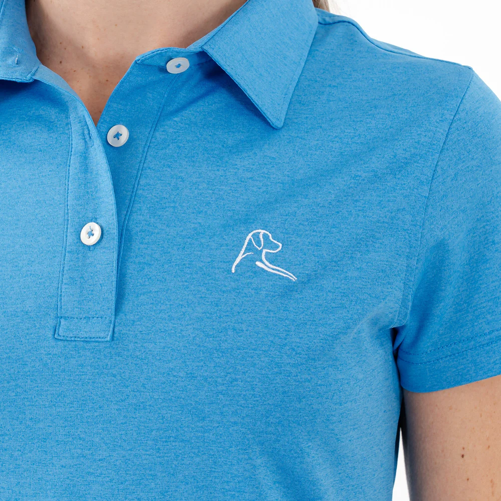 Heather Performance Polo Women's Short Sleeve Performance Polo Birdie Blue