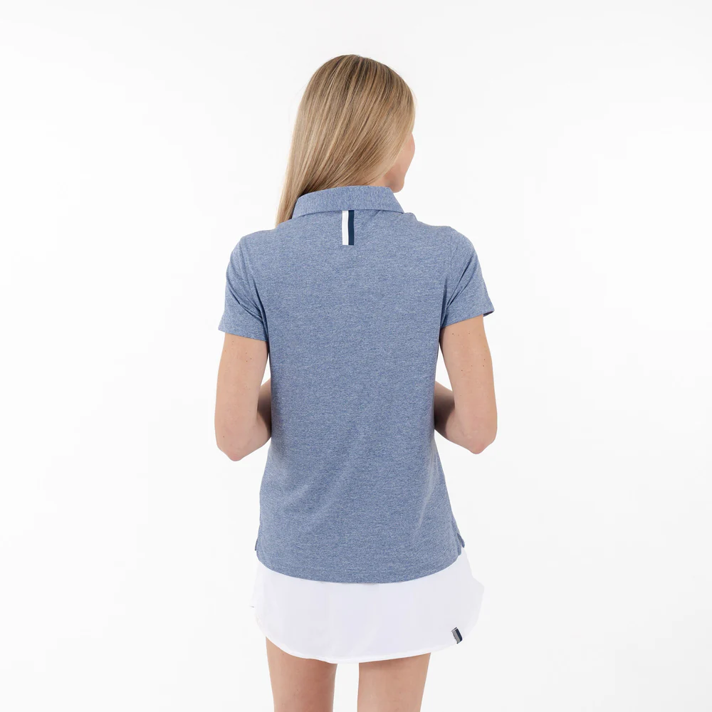 Heather Performance Polo Women's Short Sleeve Performance Polo Shoal Blue