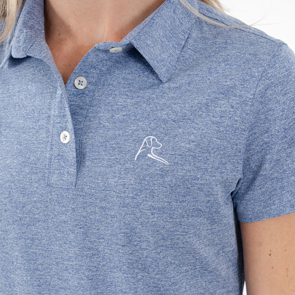 Heather Performance Polo Women's Short Sleeve Performance Polo Shoal Blue