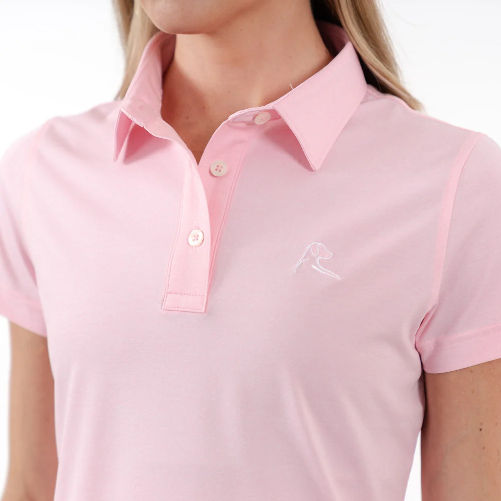 Heather Performance Polo Women's Short Sleeve Performance Polo Lotus Pink