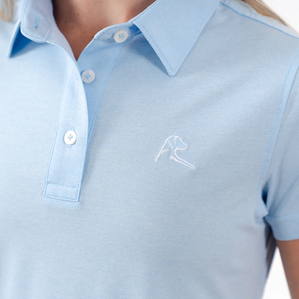 Heather Performance Polo Women's Short Sleeve Performance Polo Pure Blue