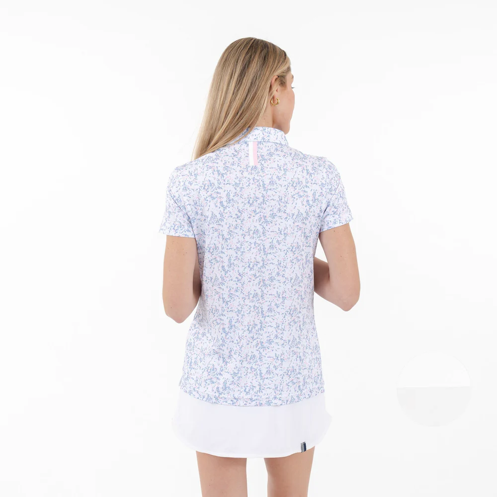 Rosette Performance Polo Women's Short Sleeve Performance Polo White