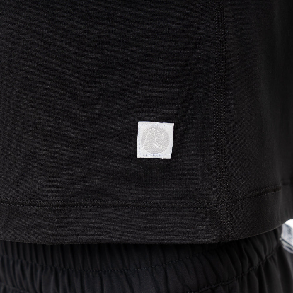 Drift Performance Crop Tank Women's Drift Crop Performance Tank Midnight Black