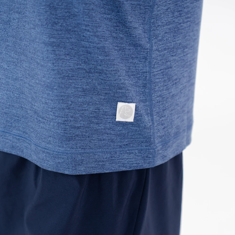 Drift Performance Crop Tank Women's Drift Crop Performance Tank Heather - Flag Blue 4 Drift Performance Crop Tank Women's Drift Crop Performance Tank Heather - Flag Blue