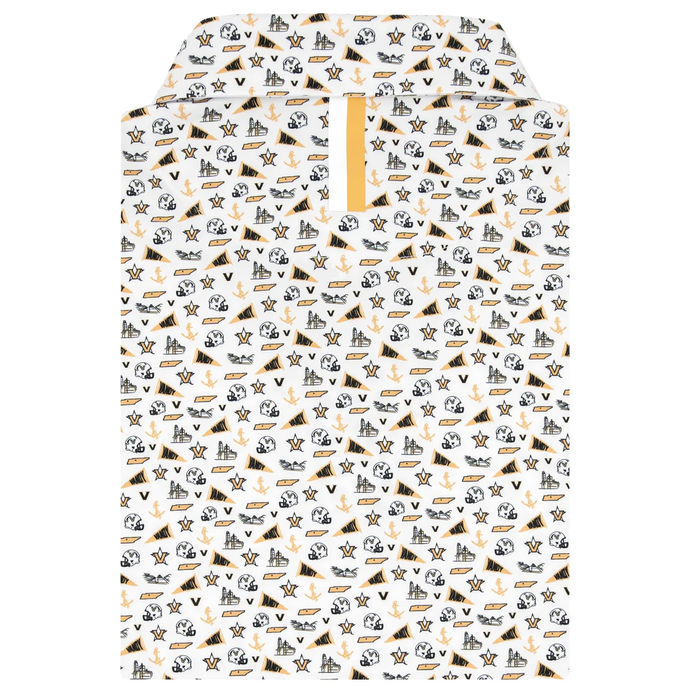 The Vanderbilt Gameday Men's Short Sleeve Collegiate Polo White