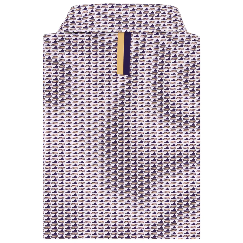 The James Madison Dukes™ Men's Short Sleeve Collegiate Polo White