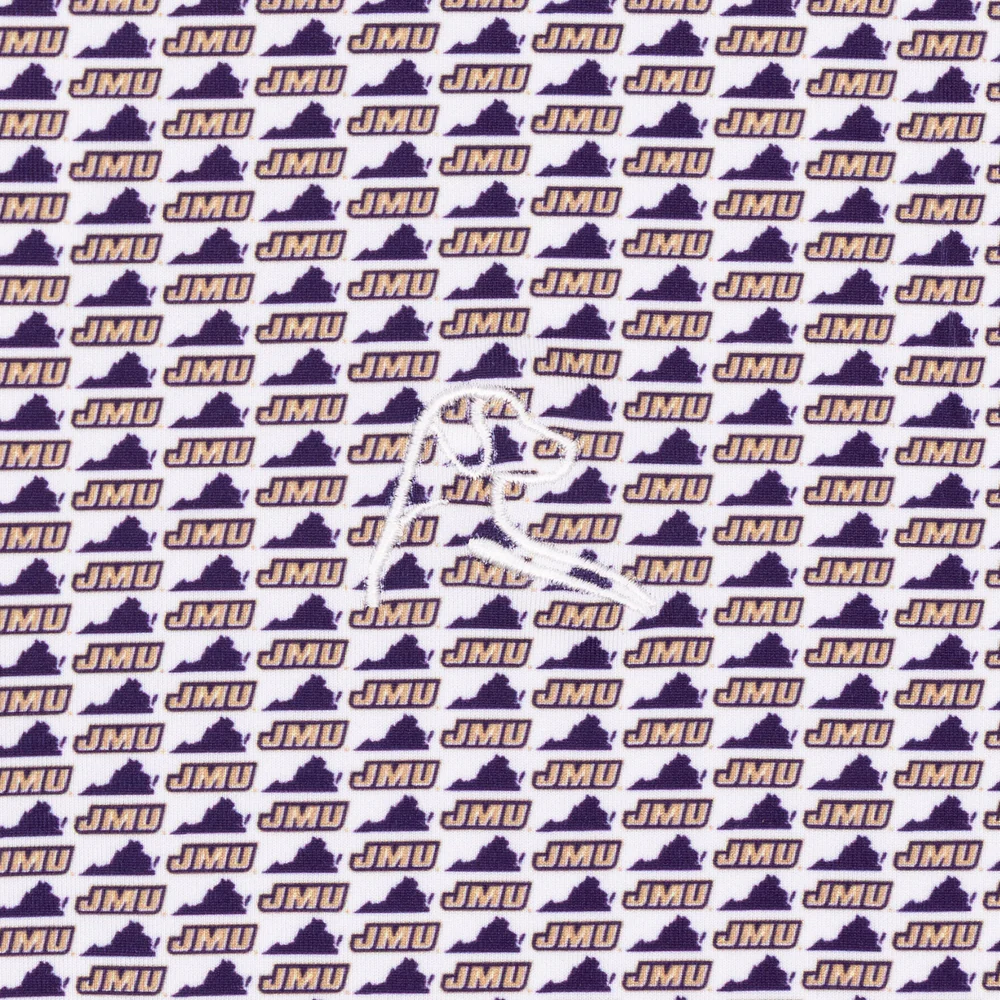 The James Madison Dukes™ Men's Short Sleeve Collegiate Polo White