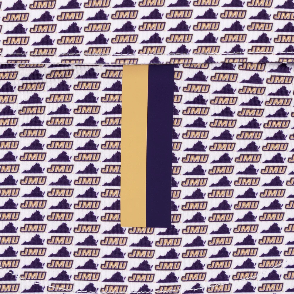 The James Madison Dukes™ Men's Short Sleeve Collegiate Polo White