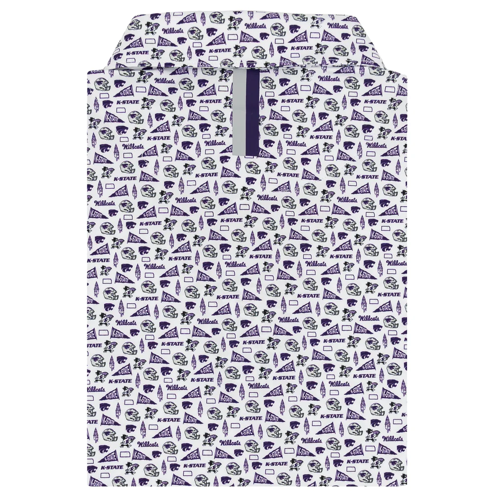 The Kansas State Gameday Men's Short Sleeve Collegiate Polo White