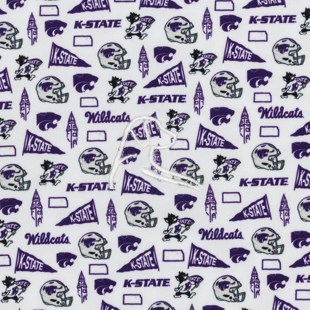 The Kansas State Gameday Men's Short Sleeve Collegiate Polo White