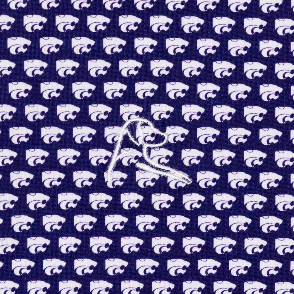 The Kansas State Wildcats™ Men's Short Sleeve Collegiate Polo Dark Violet