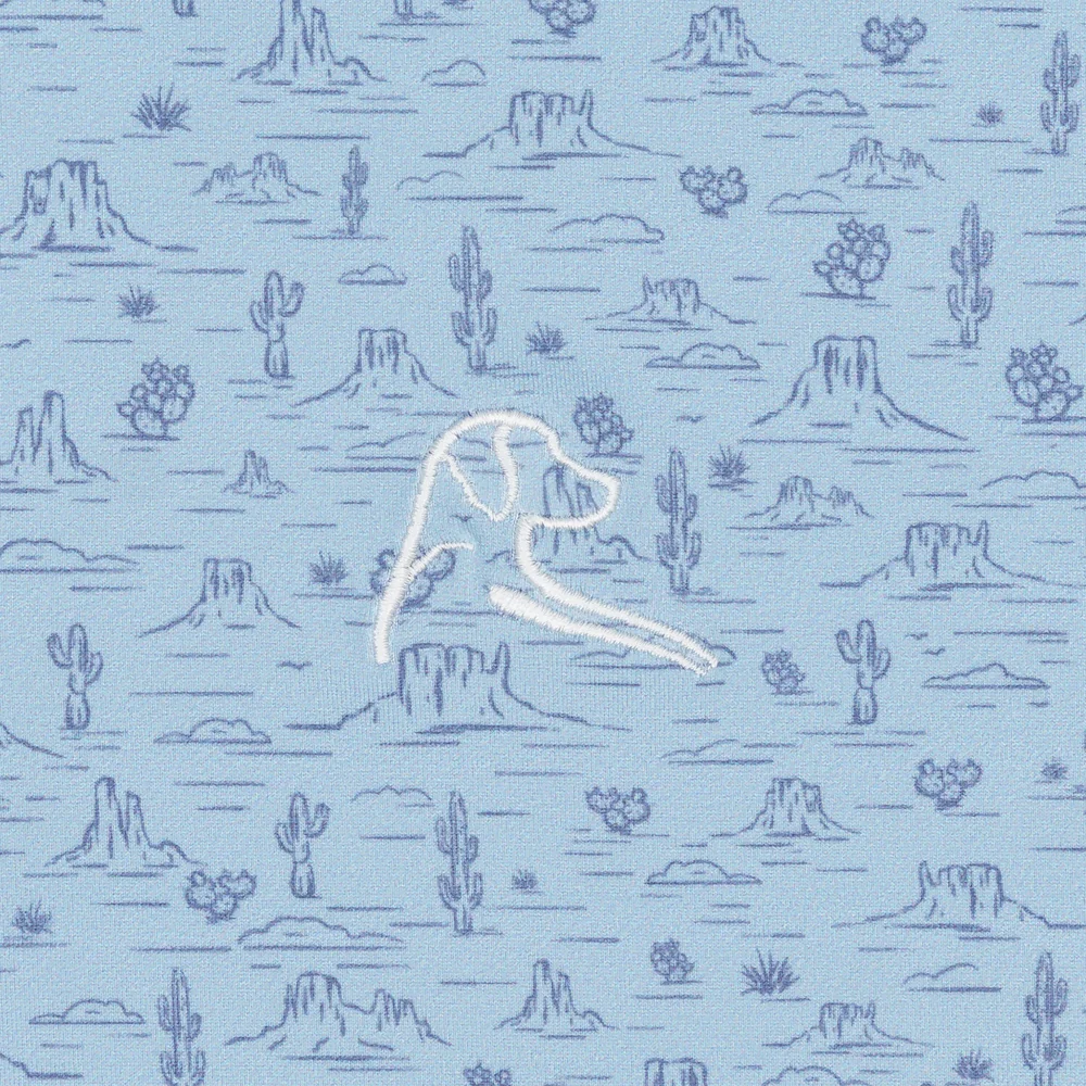 The Canyon Men's Short Sleeve Performance Polo Zenith Blue