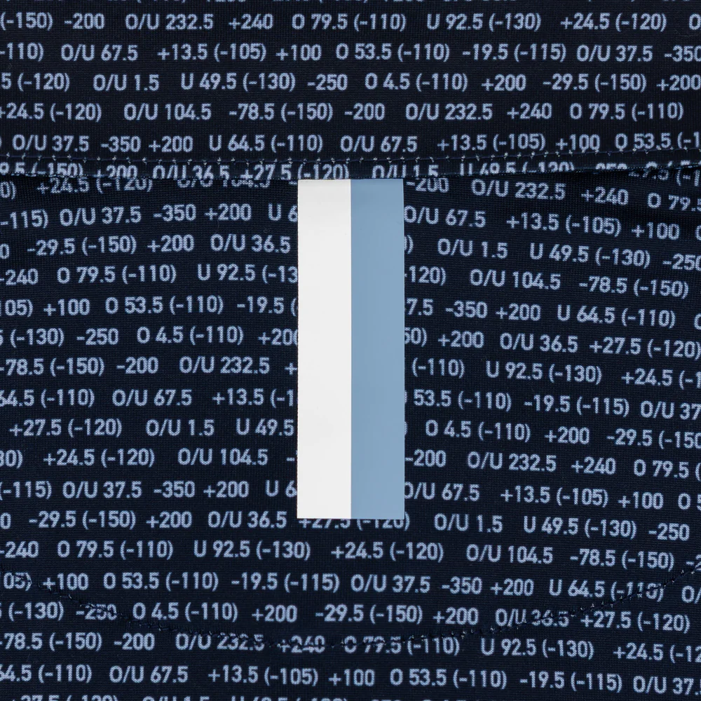 The Moneyline Men's Short Sleeve Performance Polo Fleet Navy