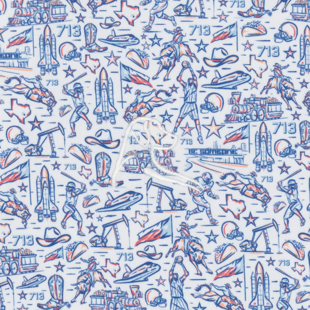 The Houston Men's Short Sleeve Performance Polo White