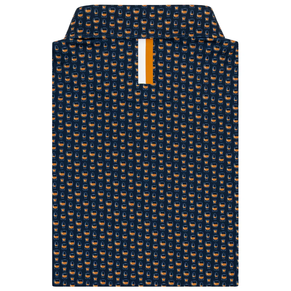 The Rocks Glass Men's Short Sleeve Performance Polo Fleet Navy