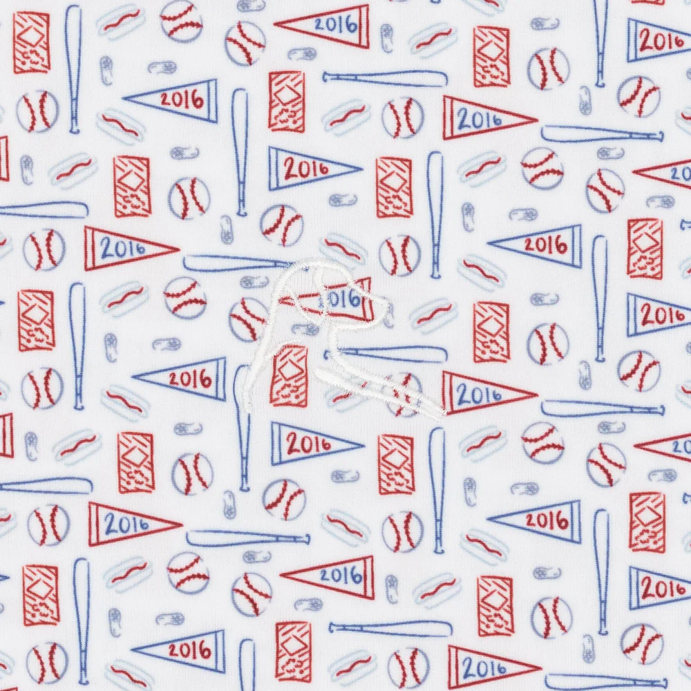 The Pennant Race Men's Short Sleeve Performance Polo White