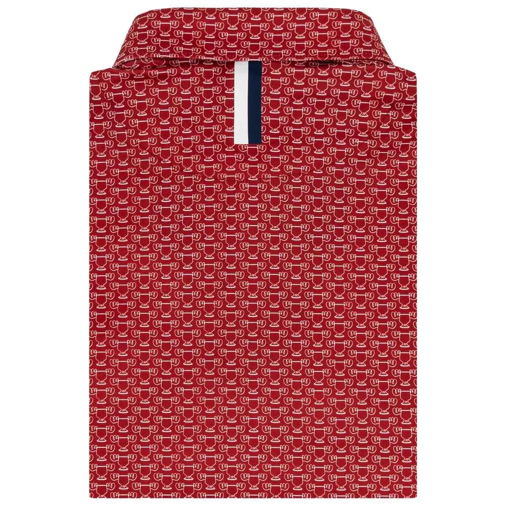 The Nog Men's Short Sleeve Performance Polo Cardinal Red