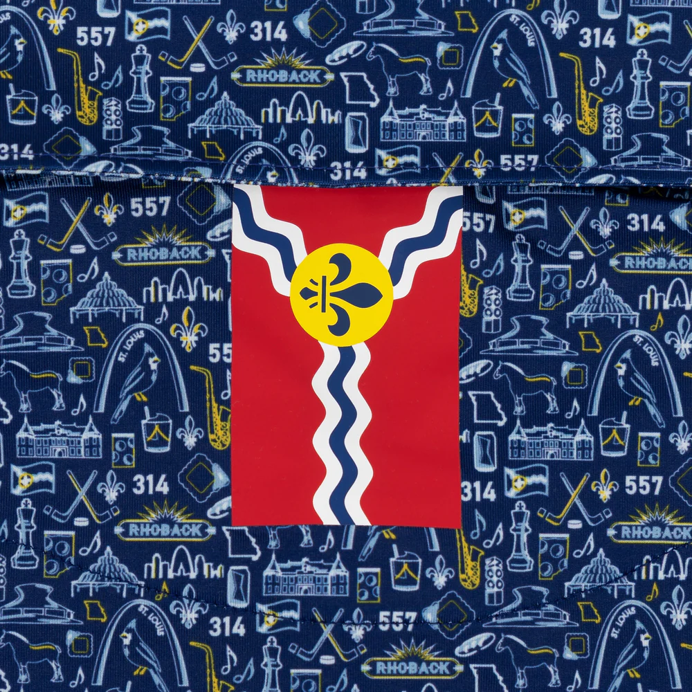 The STL Men's Short Sleeve Performance Polo Shoal Blue 3 The STL Men's Short Sleeve Performance Polo Shoal Blue