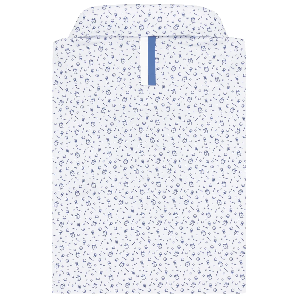 The Tee Time Men's Short Sleeve Performance Polo White