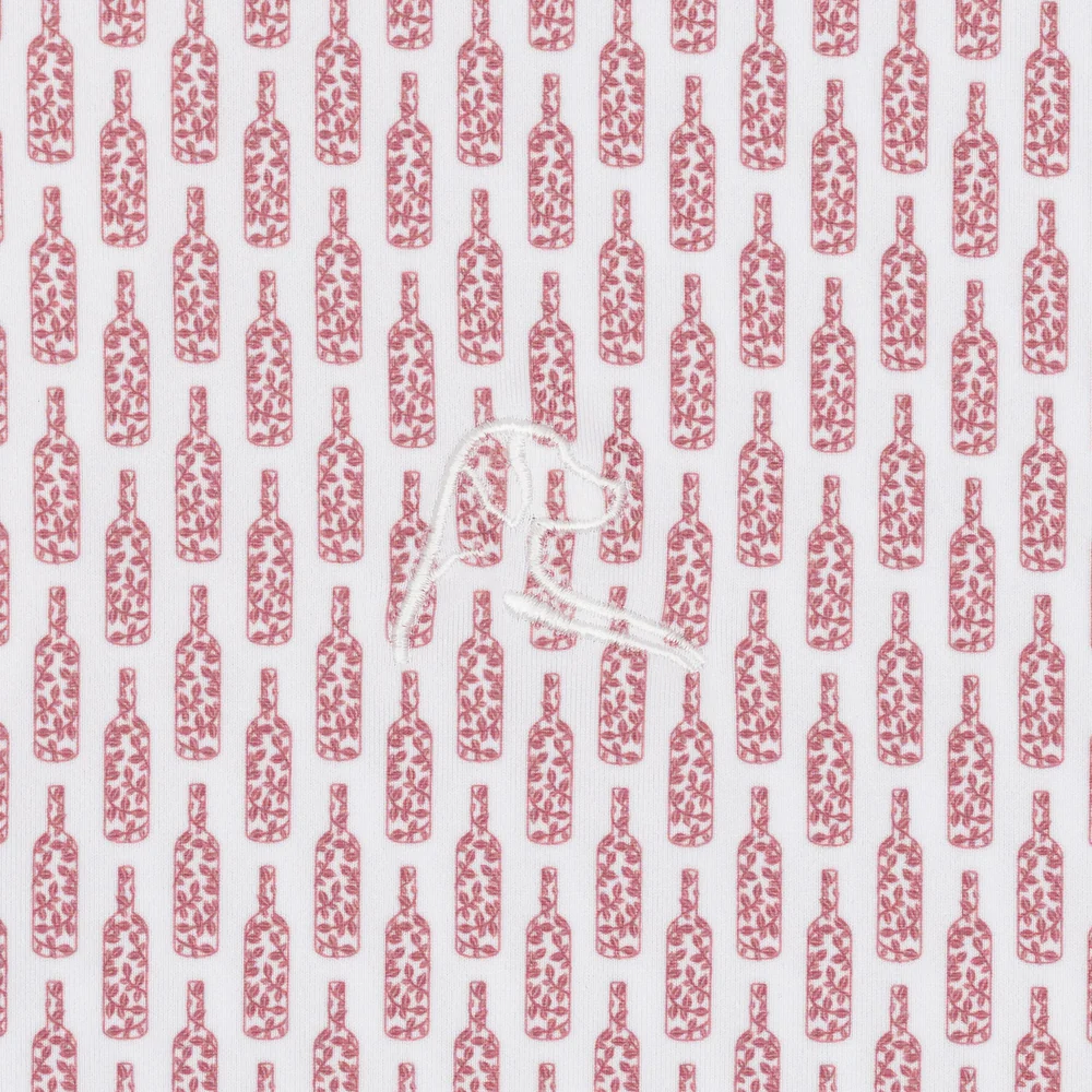 The Wine Guy Men's Short Sleeve Performance Polo White