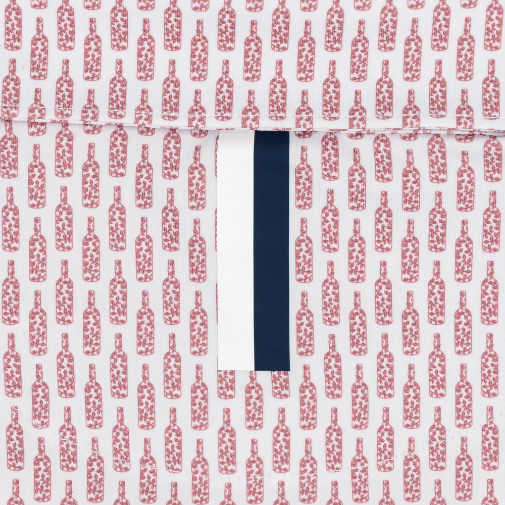 The Wine Guy Men's Short Sleeve Performance Polo White 3 The Wine Guy Men's Short Sleeve Performance Polo White