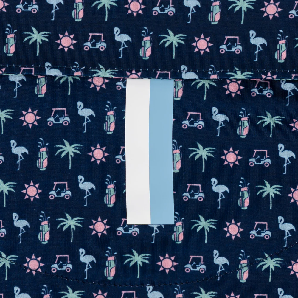 The Beach Birdie Men's Short Sleeve Performance Polo Fleet Navy