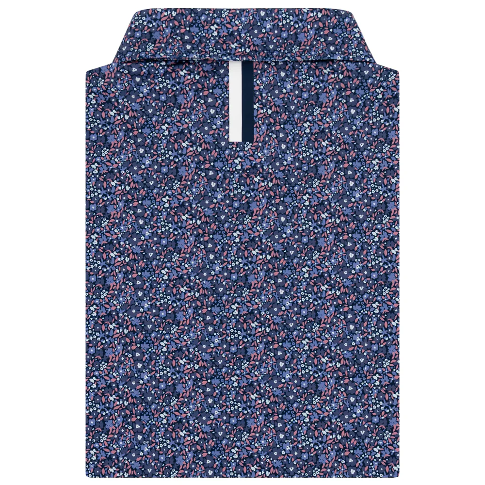 The Wildflower Men's Short Sleeve Performance Polo Fleet Navy