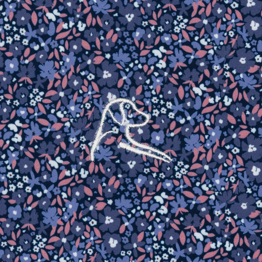 The Wildflower Men's Short Sleeve Performance Polo Fleet Navy