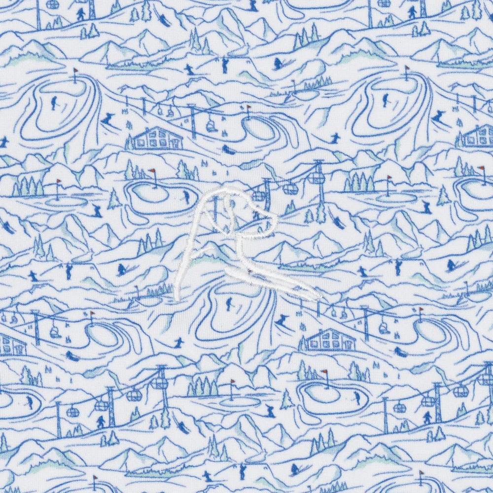 The Frozen Fairway Men's Short Sleeve Performance Polo White