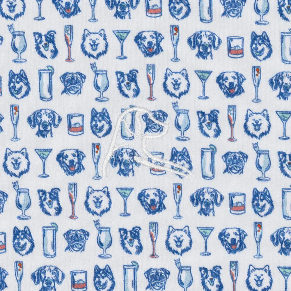 The Hair Of The Dog Men's Short Sleeve Performance Polo White 3 The Hair Of The Dog Men's Short Sleeve Performance Polo White