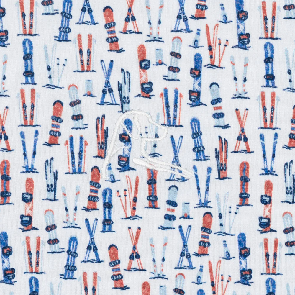 The Ski Lodge Men's Short Sleeve Performance Polo White