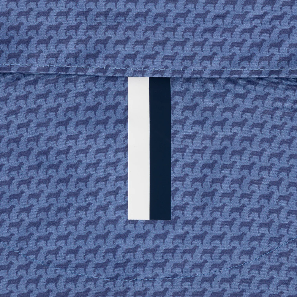 The Tail Wagger Men's Short Sleeve Performance Polo Dusk Blue