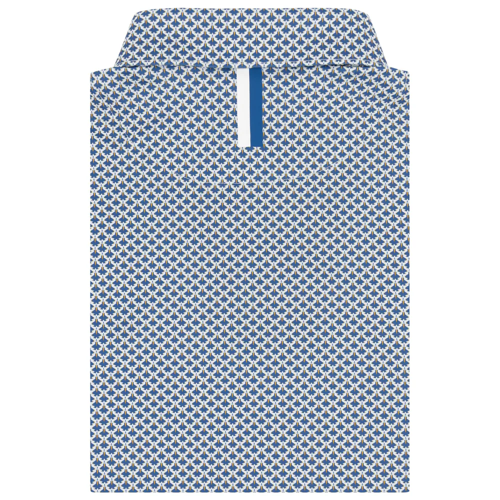 The Airshow Men's Short Sleeve Performance Polo White