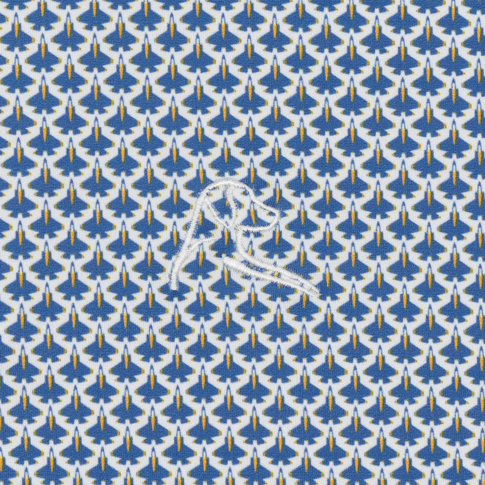 The Airshow Men's Short Sleeve Performance Polo White