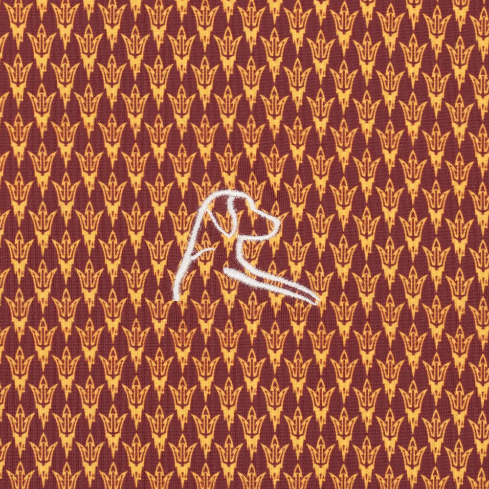 The Arizona State Fork 'Em™ Men's Short Sleeve Collegiate Polo Garnet Red